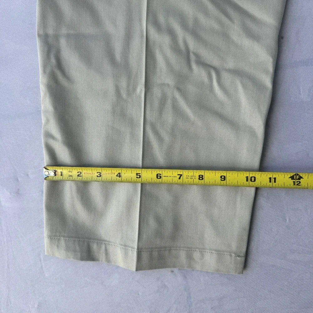 Dockers Signature Iron Free Khaki Pants Mens 54x30 Olive Green Classic Fit